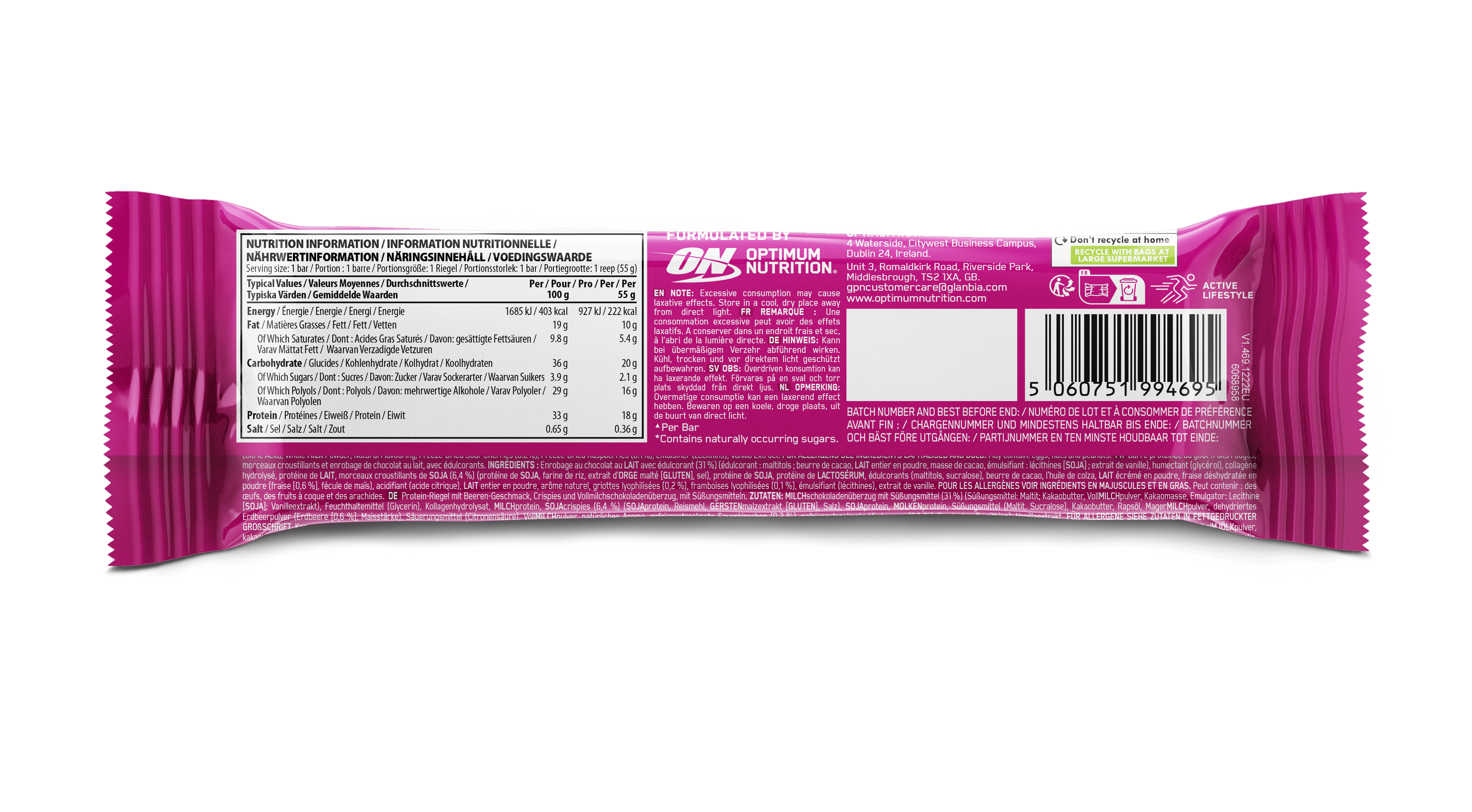 PROTEIN BAR 55GR
