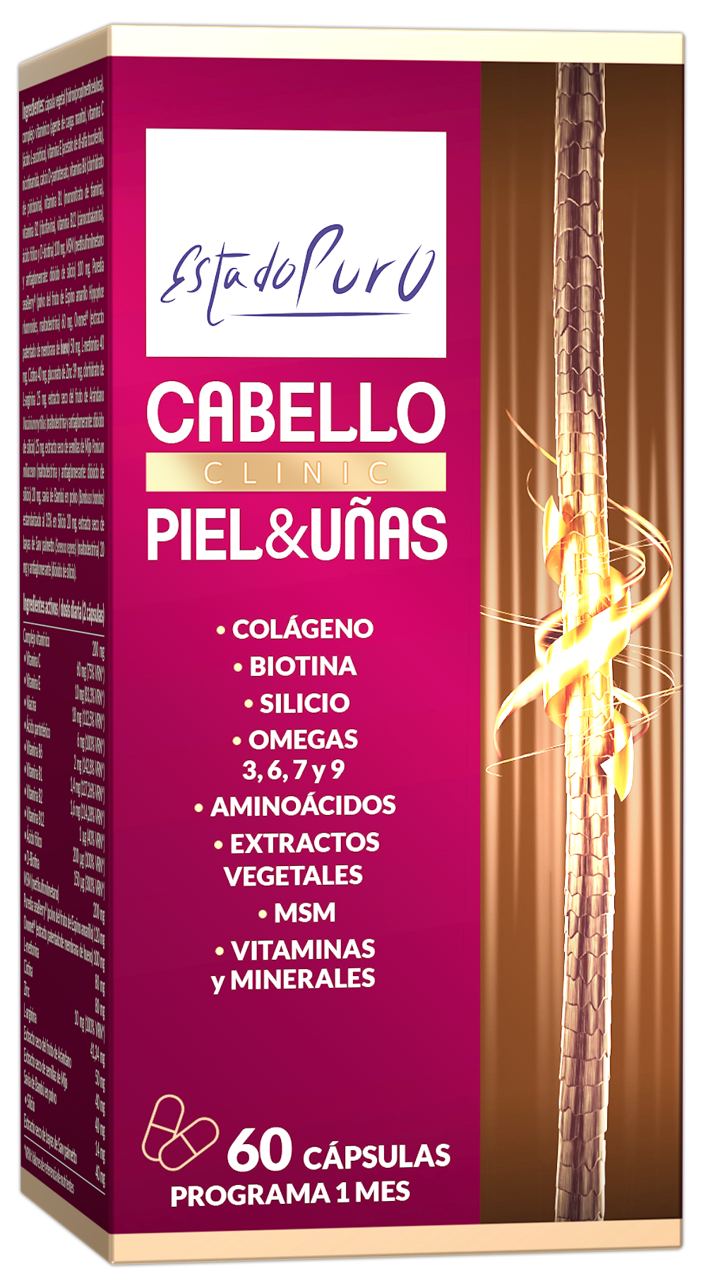 CABELLO PIEL Y UÑAS CLINIC CAPS