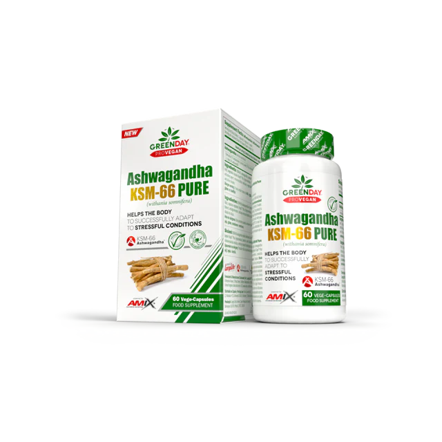 GREENDAY® PROVEGAN ASHWAGANDHA KSM-66 PURE 60 VCAPS