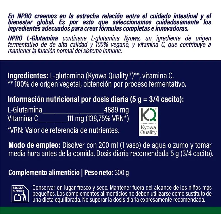 L-GLUTAMINA 300GR