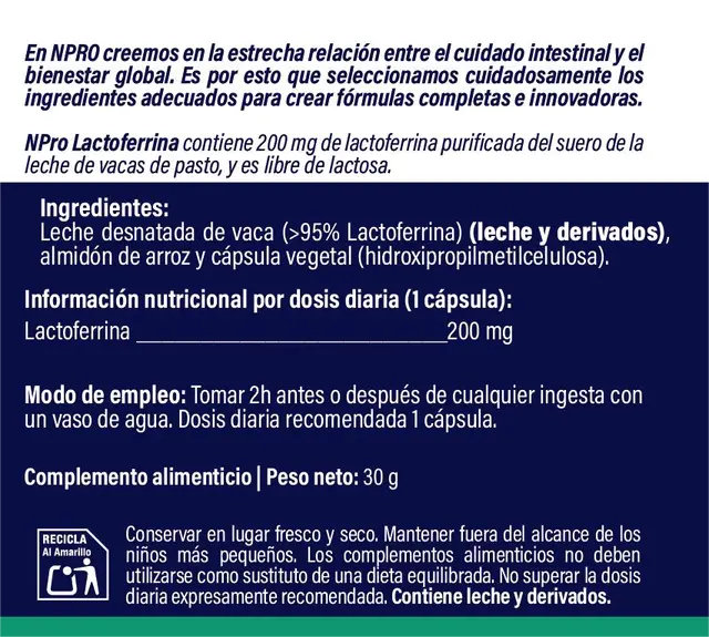 LACTOFERRINA 60 CAPS